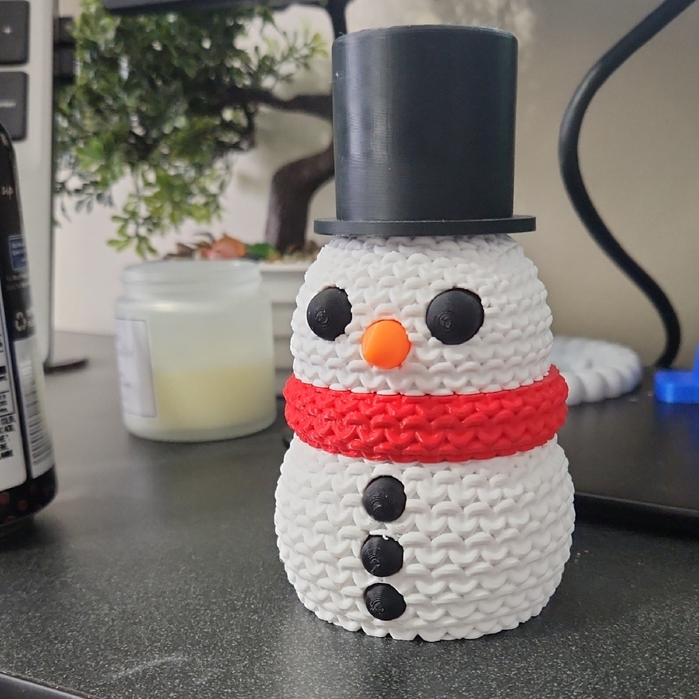 3d snowman Figurine